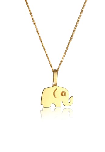 Elli Halskette Damen Elefant Anhänger Verspielt aus 585 Gelbgold Elli Halskette Damen Elefant Anhänger Verspielt aus 585 Gelbgold von Elli