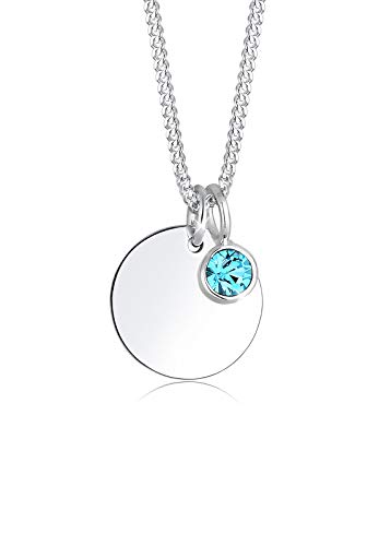 Elli Halskette Damen Geburtsstein März mit Kristalle in 925 Sterling Silber Elli Halskette Damen Geburtsstein März mit Kristalle in 925 Sterling Silber von Elli