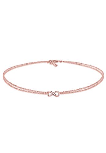 Elli Halskette Damen Choker Infinity Unendlichkeit Trend in 925 Sterling Silber von Elli