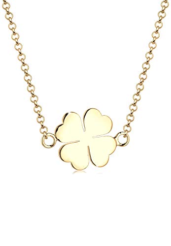 Elli Halskette Damen Kleeblatt Glücksbringer in 925 Sterling Silber von Elli