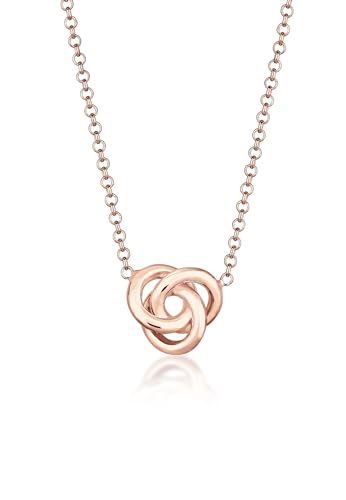 Elli Halskette Damen Knoten in 925 Sterling Silber Rosé vergoldet von Elli