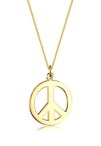 Elli Halskette Damen Peace Zeichen Boho in 925 Sterling Silber von Elli