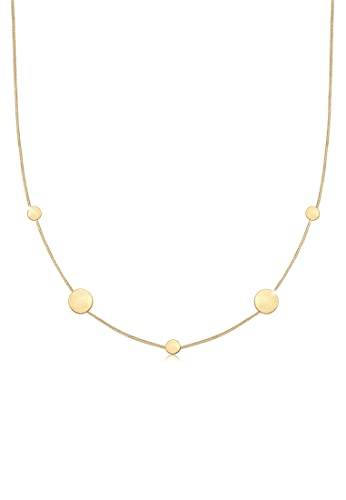 Elli Halskette Damen Plättchen Anhänger Filigran in 925 Sterling Silber von Elli