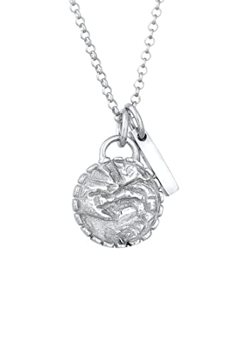 Elli Halskette Damen Plättchen Anhänger Stab Vintage in 925 Sterling Silber von Elli