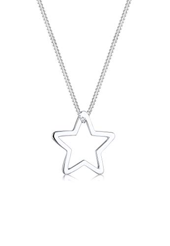 Elli Halskette Damen Stern Anhänger Filigran aus 925 Sterling Silber von Elli