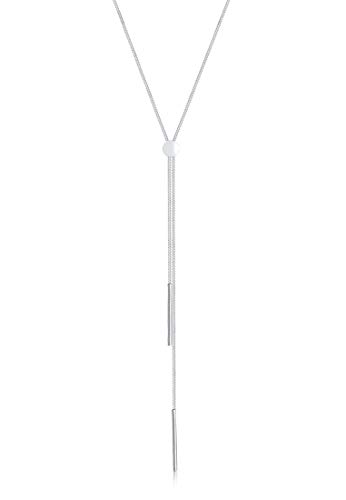 Elli Halskette Damen Y-Kette Geo Stab Basic Trend Blogger in 925 Sterling Silber von Elli