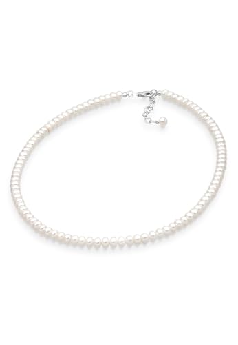 Elli Halskette Damen edel klassisch mit Süßwasserperlen in 925 Sterling Silber von Elli
