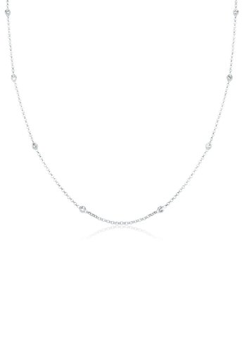 Elli Halskette Damen Solitär mit Kristallen in 925 Sterling Silber von Elli