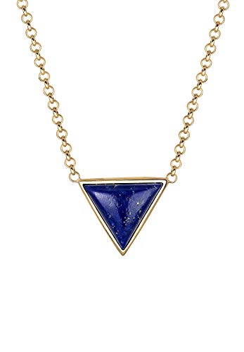 Elli Halskette Geo Dreieck Lapis Lazuli 925 Silber von Elli