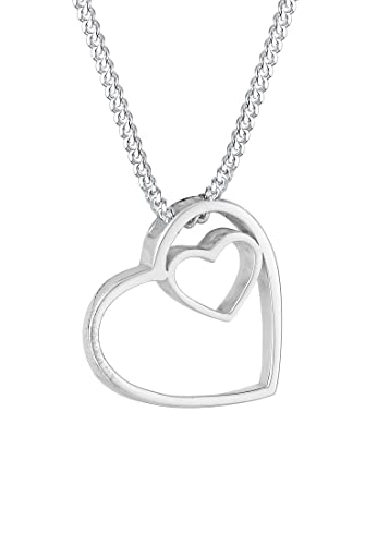 Elli Halskette Herz Liebe 925 Sterling Silber von Elli