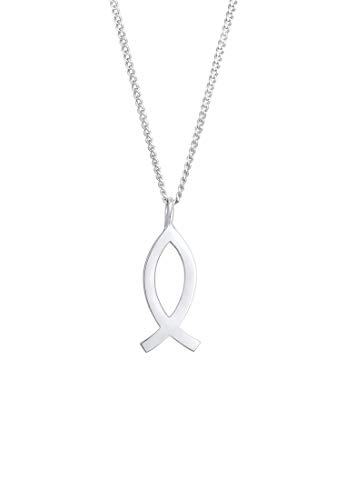Elli Halskette Kinder Fisch Symbol Christlich Religion in 925 Sterling Silber von Elli