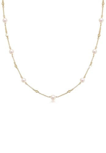 Elli Halskette Damen Kugeln Filigran mit Süßwasserperlen in 925 Sterling Silber Vergoldet Elli Halskette Damen Kugeln Filigran mit Süßwasserperlen in 925 Sterling Silber Vergoldet von Elli