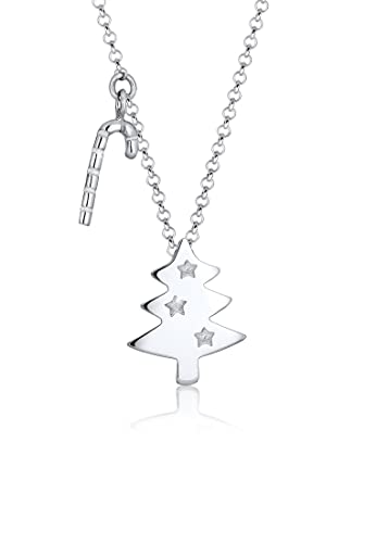 Elli Halskette Damen Tannenbaum Anhänger Verspielt aus 925 Sterling Silber von Elli