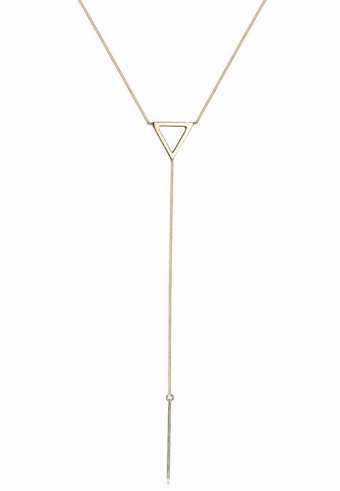 Elli Kette ohne Anhänger Y-Kette Dreieck Geo 925 Sterling Silber von Elli