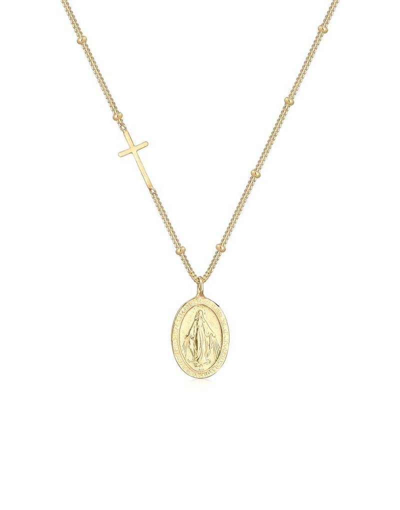 Elli - Halskette aus 925er Sterlingsilber in Goldoptik mit Kugeldesign-Goldfarben von Elli