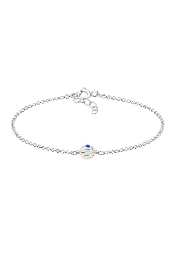 Elli Armband Kinder Kugel Bead mit Kristalle in 925 Sterling Silber von Elli