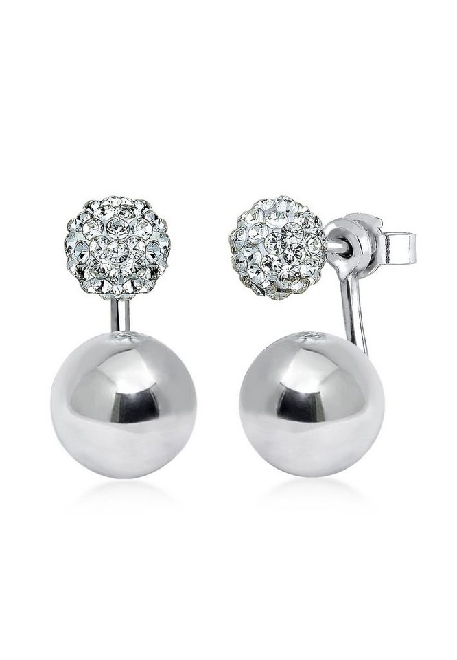 Elli Ohrhänger-Set Front-Back Geo Trend Kristalle Silber Elli Ohrhänger-Set Front-Back Geo Trend Kristalle Silber von Elli