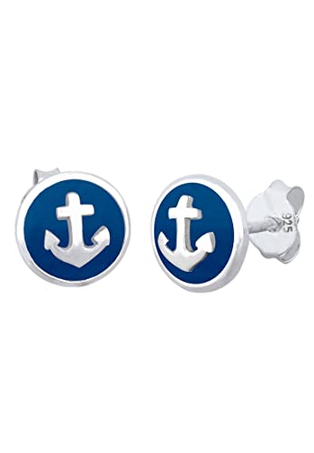 Elli Ohrringe Damen Ohrstecker Anker Maritim im Sailor Trend in 925 Sterling Silber von Elli