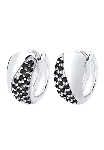 Elli Ohrringe Creolen Elegant Kristalle Silber von Elli