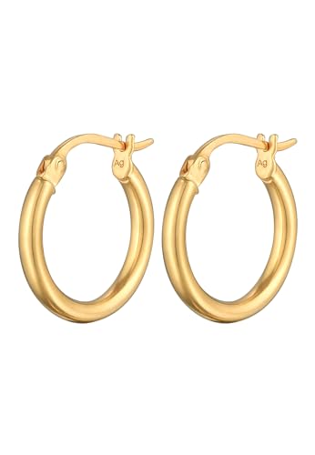 Elli Ohrringe Damen Creolen Basic Bügelverschluss in 925 Sterling Silber von Elli