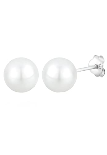 Elli Ohrringe Damen Elegant mit Muschelkernperlen 925 Sterling Silber von Elli