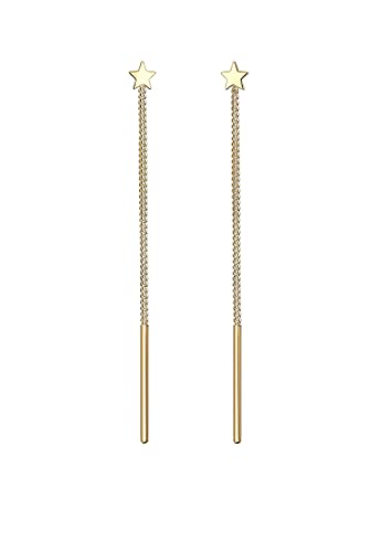 Elli Ohrringe Damen Hänger Astro Sterne Basic Galaxy Trend in 925 Sterling Silber Vergoldet von Elli