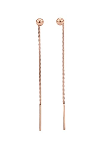 Elli Ohrringe Damen Ohrhänger Kugel Minimal Durchziehen in 925 Sterling Silber von Elli