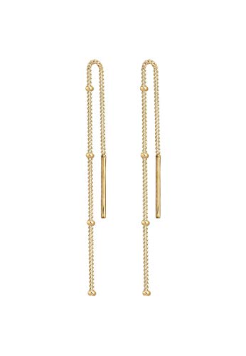 Elli Ohrringe Damen Hänger Kugel Minimal Basic Durchzieher in 925 Sterling Silber von Elli