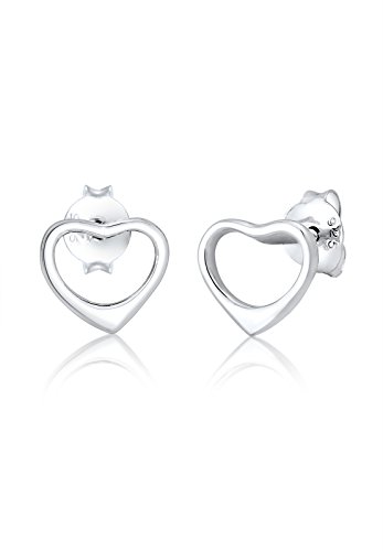 Elli Ohrringe Damen Herz Liebe in 925 Sterling Silber von Elli