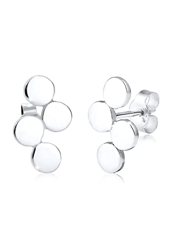 Elli Ohrringe Damen Ohrstecker Kreis Geo Minimal in 925 Sterling Silber von Elli