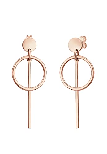 Elli Ohrringe Damen Ohrhänger Geo Kreis Basic Minimal Cool in 925 Sterling Silber von Elli