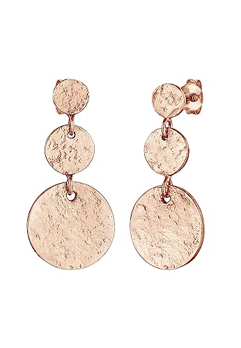 Elli Ohrringe Damen Ohrhänger Retro Plättchen Vintage Organic in 925 Sterling Silber Vergoldet Elli Ohrringe Damen Ohrhänger Retro Plättchen Vintage Organic in 925 Sterling Silber Vergoldet von Elli