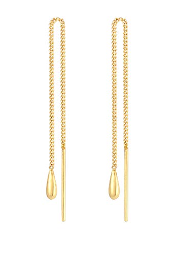 Elli Ohrringe Damen Ohrhänger Tropfen Anhänger Durchziehen Basic in 925 Sterling Silber von Elli
