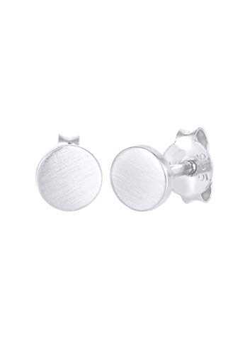 Elli Ohrringe Damen Ohrstecker Kreis Basic Geo Rund Matt in 925 Sterling Silber von Elli