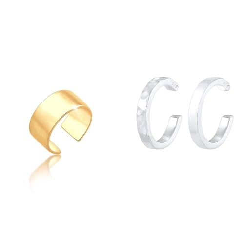 Elli Ohrringe Damen Single Earcuff Basic Trend Breit in 925 Sterling Silber & Ohrringe Damen Earcuff 2er Set Organic Look Minimal Basic Verstellbar in 925 Sterling Silber Elli Ohrringe Damen Single Earcuff Basic Trend Breit in 925 Sterling Silber & Ohrringe Damen Earcuff 2er Set Organic Look Minimal Basic Verstellbar in 925 Sterling Silber von Elli