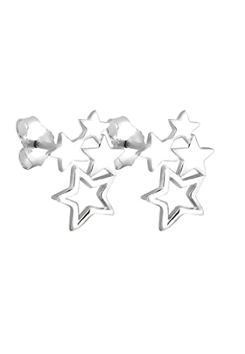 Elli Damen-Ohrstecker Sterne 925 Sterling Silber 0310391011 von Elli