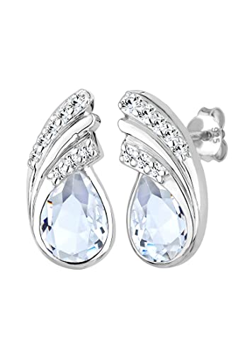 Elli Ohrringe Damen Tropfen mit Kristalle in 925 Sterling Silber von Elli