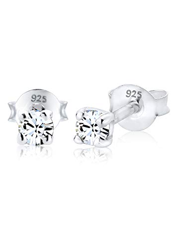 Elli Ohrringe Elli Damen Ohrringe Basic mit funkelnden Kristallen in 925 Sterling Silber von Elli