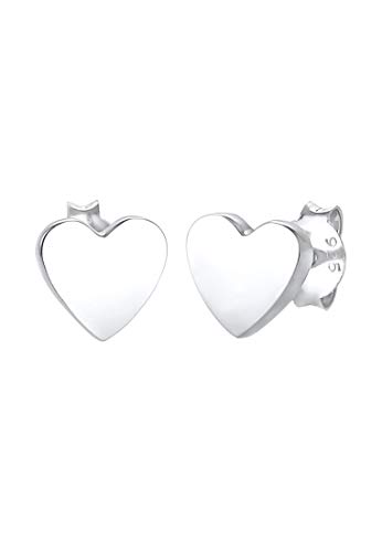 Elli Ohrringe Kinder Stecker Herz Liebe Basic in 925 Sterling Silber von Elli