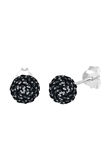 Elli Ohrringe Damen Ohrstecker Kugel Elegant mit Kristalle aus 925 Sterling Silber von Elli
