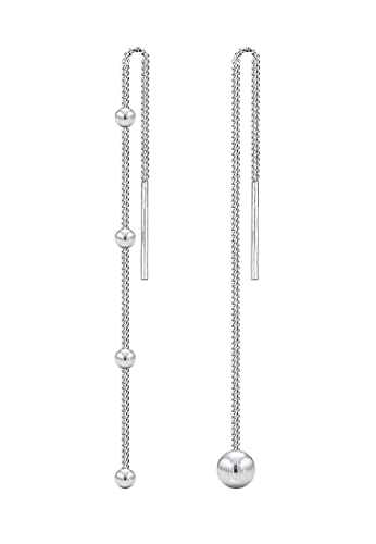 Elli Ohrringe Damen Ohrhänger Geo Kugel Asymmetrisch Ball in 925 Sterling Silber von Elli