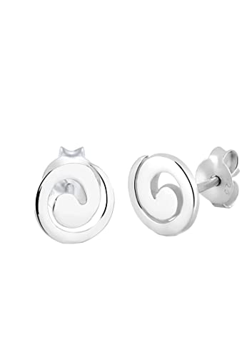 Elli Ohrringe Damen Spirale im Geo Look in 925 Sterling Silber von Elli