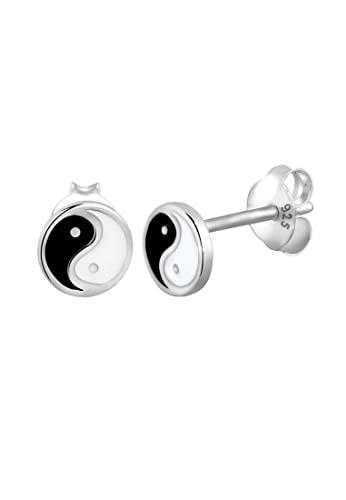 Elli Ohrringe Yin Yang 925 Sterling Silber von Elli