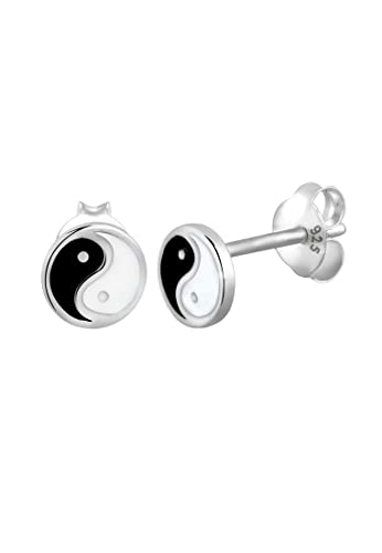 Elli Ohrringe Damen Yin und Yang Symbol in 925 Sterling Silber von Elli