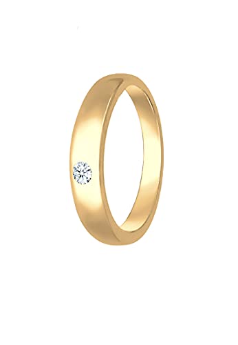 Elli DIAMONDS Anhänger Anhänger Kinder Taufring mit Diamant (0.005 ct.) in 585 Gelbgold von Elli