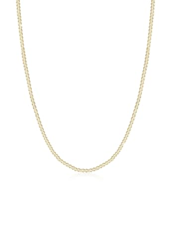 Elli PREMIUM Halskette Damen mit Anhänger Basic Klassisch in 375 Gelbgold von Elli