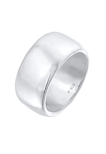 Elli PREMIUM Ring Damen Bandring Breit Schlicht Trend in 925 Sterling Silber von Elli