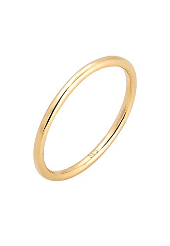 Elli PREMIUM Ring Damen Bandring Ehering Trauring Hochzeit in 585er Gelbgold von Elli