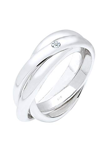 Elli PREMIUM Ring Damen Verlobungsring Diamant 0.03 ct. in 925 Sterling Silber von Elli