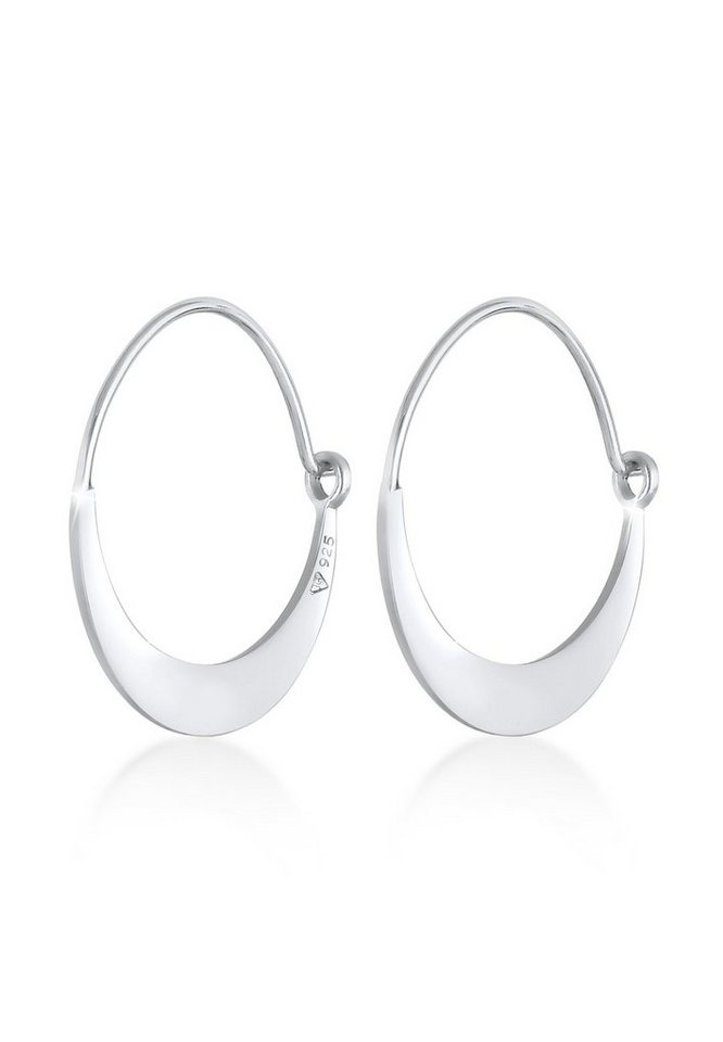 Elli Paar Creolen Creole Hänger Halbmond Astro 925 Silber von Elli